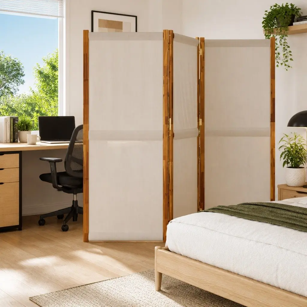 3-Panel Folding Divider for Home and Garden