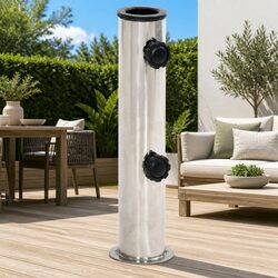Parasol Base Stainless Steel Adjustable 38mm 48mm Pole Outdoor Umbrella Stand