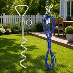 Practical Dog Tie Out Cable for Outdoor Use