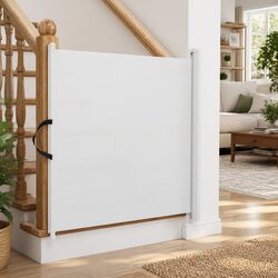Functional Retractable Pet Gate for Indoor Spaces