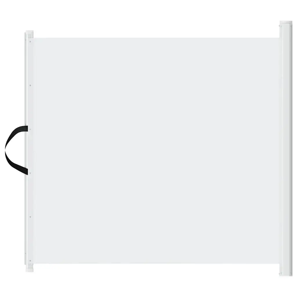 Retractable Pet Gate Polyester and Metal 102.5x125 cm White