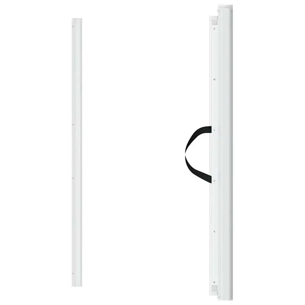 Retractable Pet Gate Polyester and Metal 102.5x125 cm White