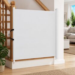 Retractable Pet Gate for Home Use in Various Spaces