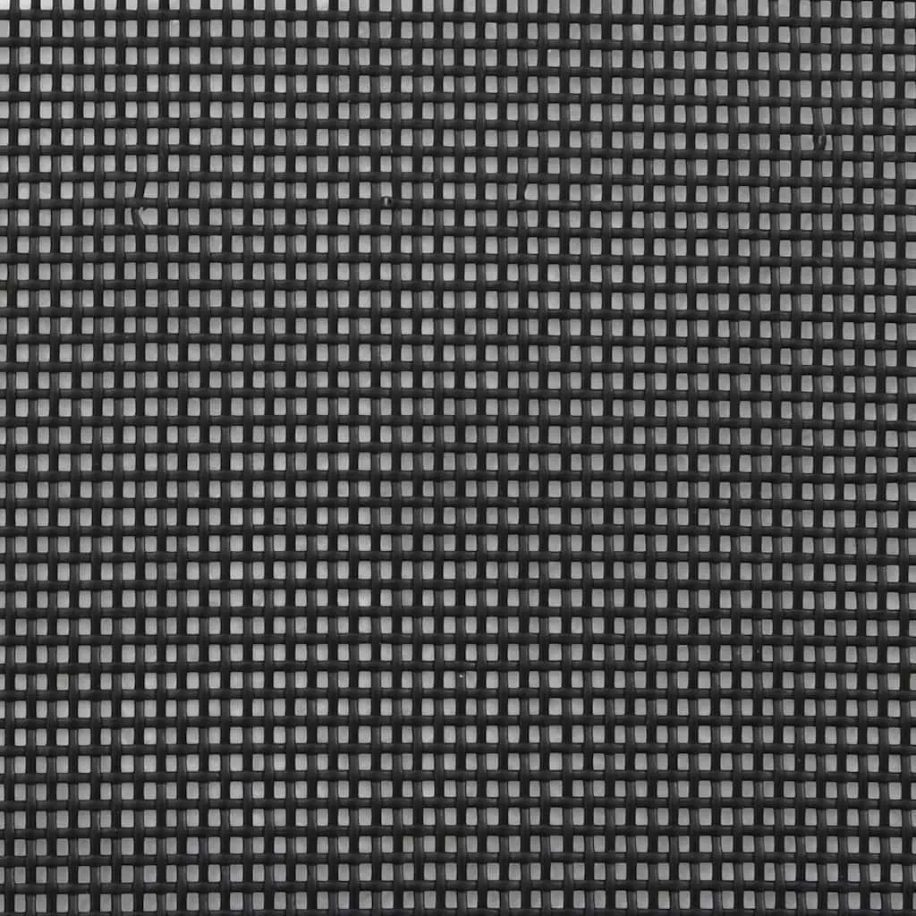 Retractable Safety Barrier Portable Fence Black Polyester Metal 82.5 x 125 cm for Dogs
