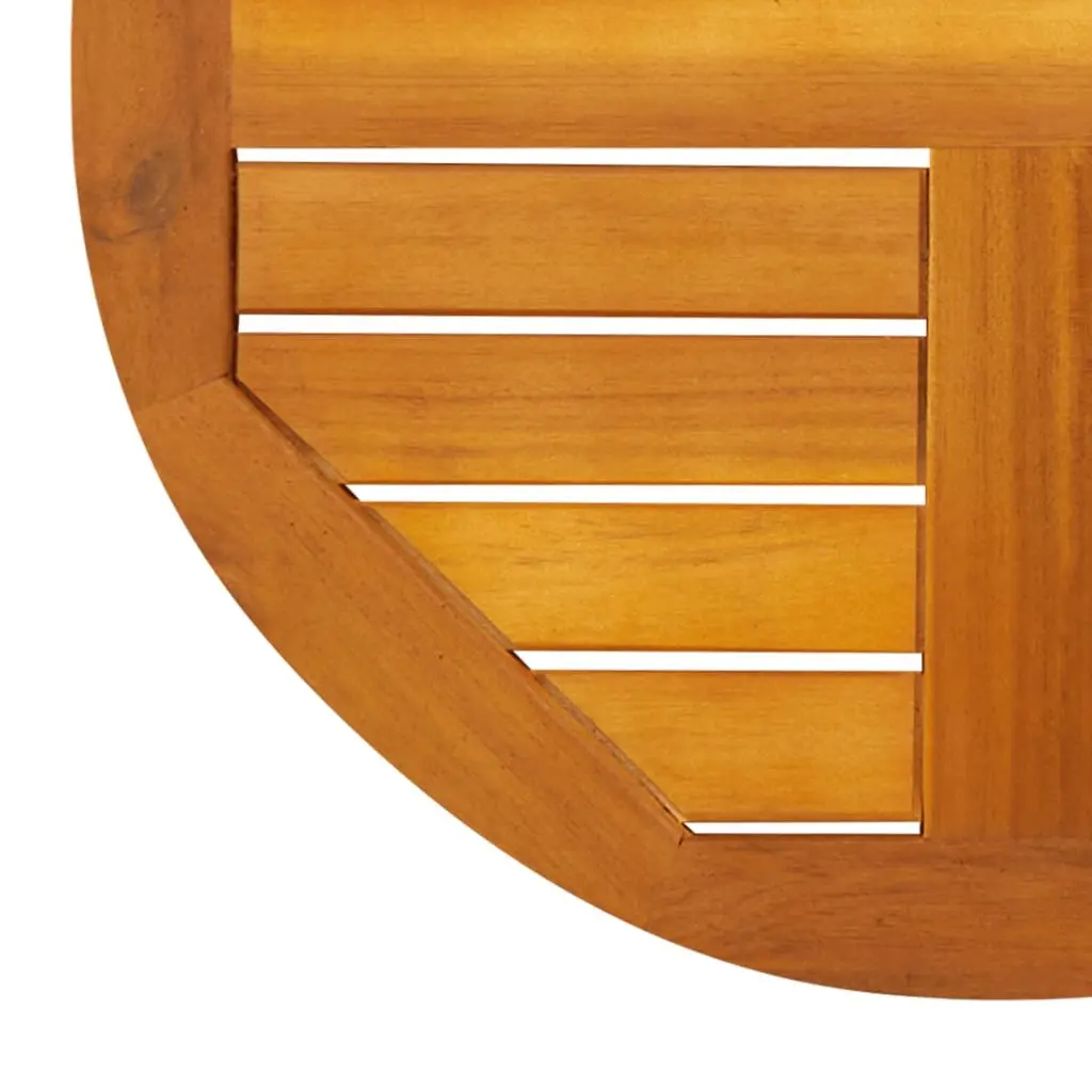 Round Solid Wood Table Top Ø50x2 cm Acacia Wooden Replacement Furniture Surface
