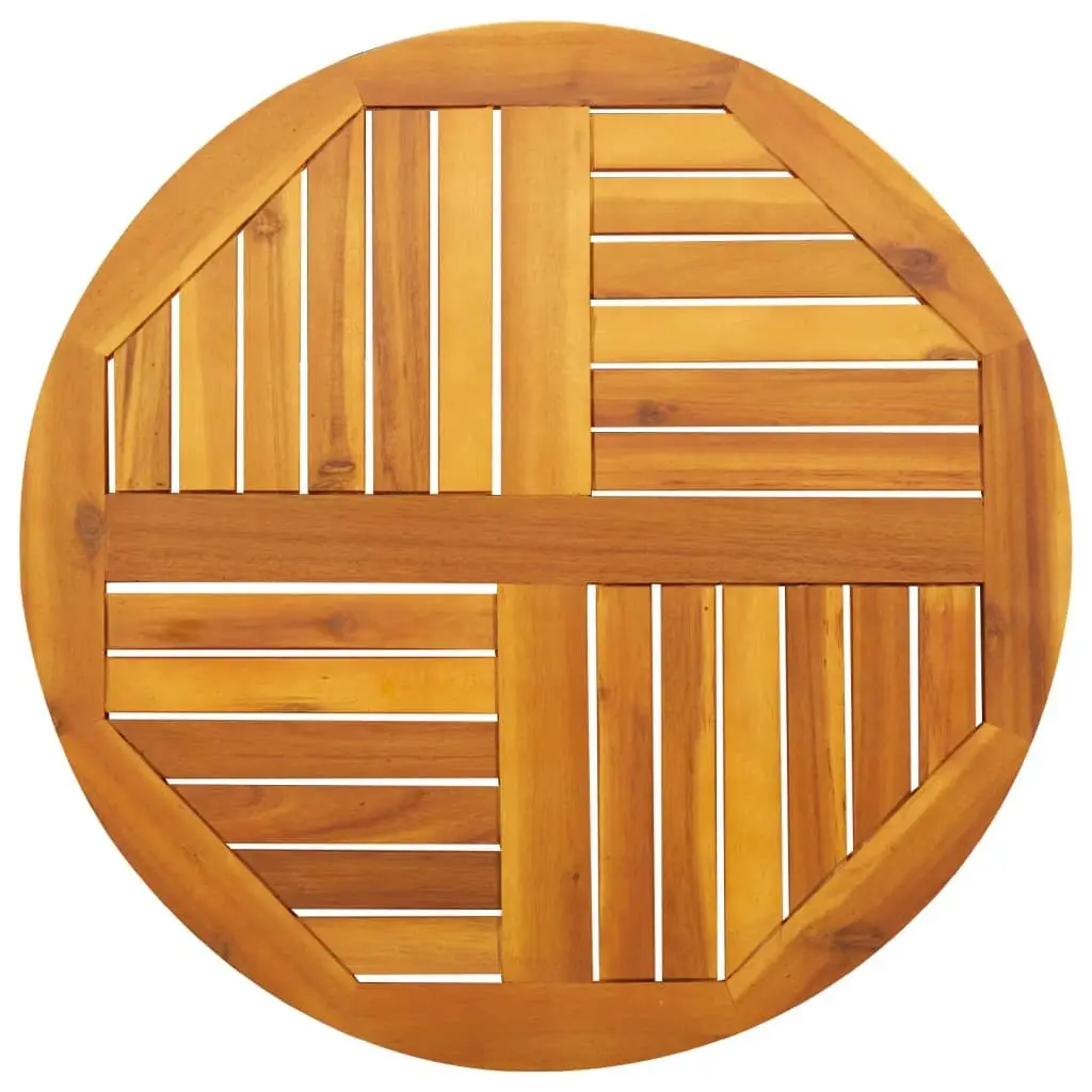 Round Solid Wood Table Top Ø70x2 cm Acacia Replacement Dining Garden Furniture