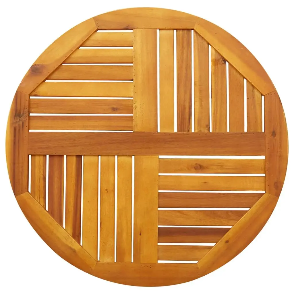 Round Solid Wood Table Top Ø70x2 cm Acacia Replacement Dining Garden Furniture