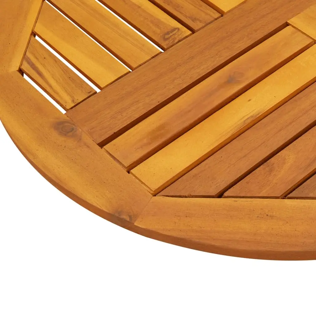 Round Solid Wood Table Top Ø70x2 cm Acacia Replacement Dining Garden Furniture
