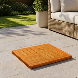 Square Acacia Table Top for Versatile Home Use