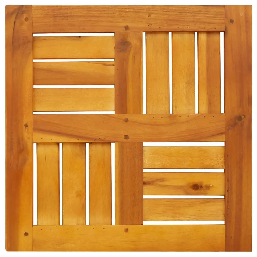 Square Acacia Wood Table Top 40x40x2cm Brown Replacement for Garden Dining Furniture