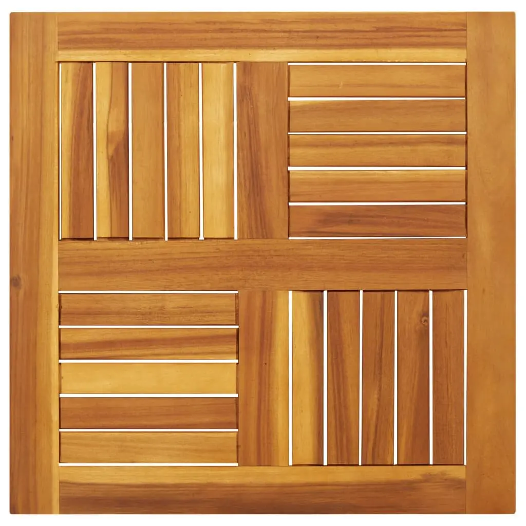 Square Table Top Acacia Wood Brown 60x60x2 cm Solid Replacement for Dining Garden