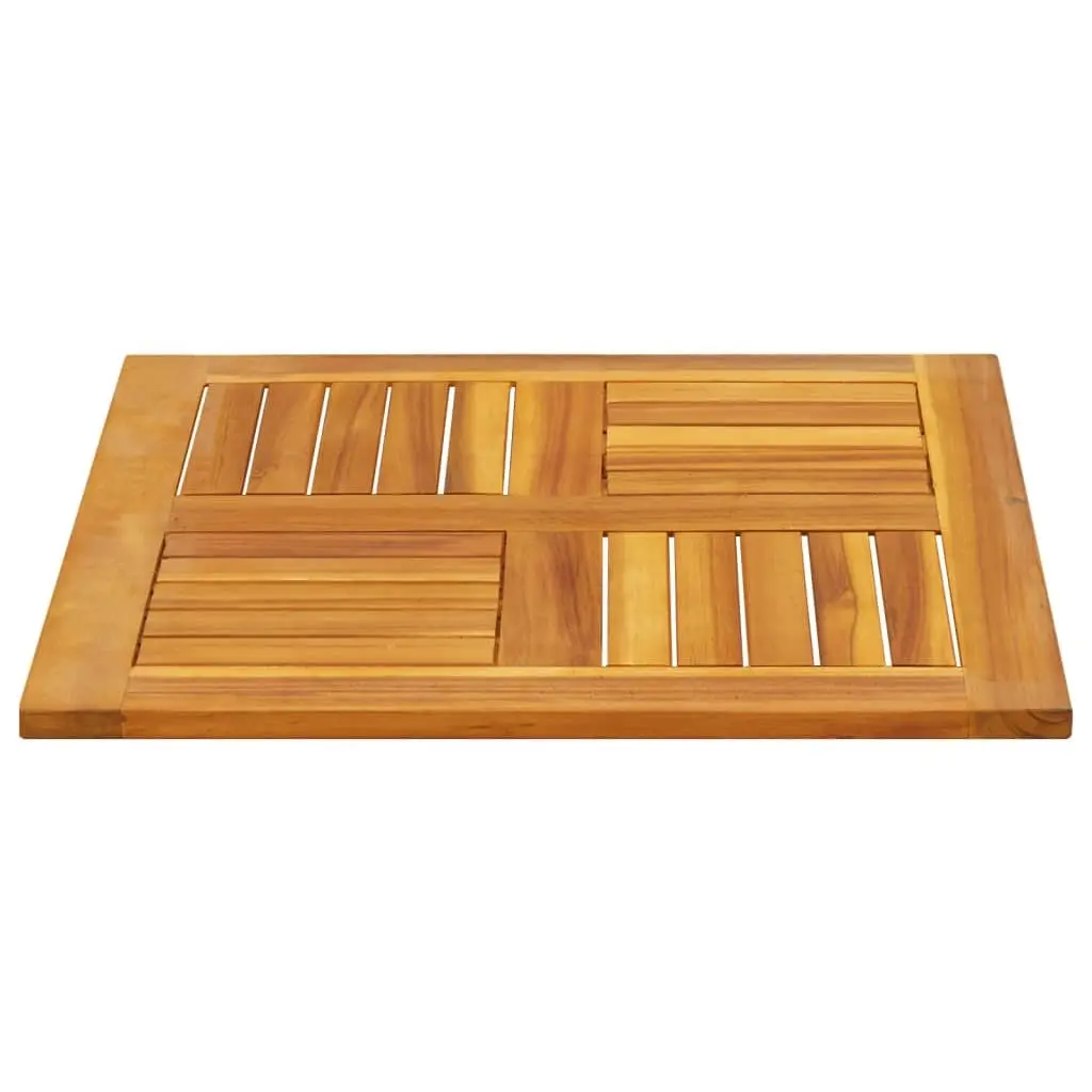 Square Table Top Acacia Wood Brown 60x60x2 cm Solid Replacement for Dining Garden
