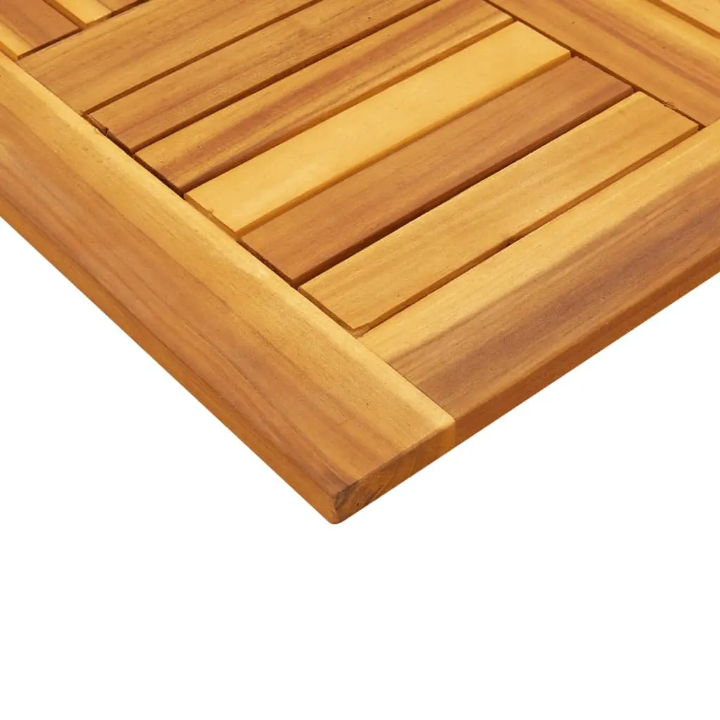 Square Table Top Acacia Wood Brown 60x60x2 cm Solid Replacement for Dining Garden