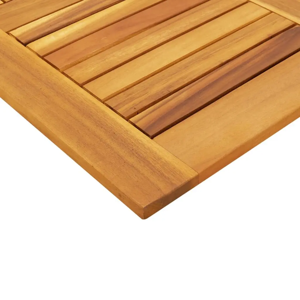 Square Wooden Table Top for Dining and Garden 80x80cm