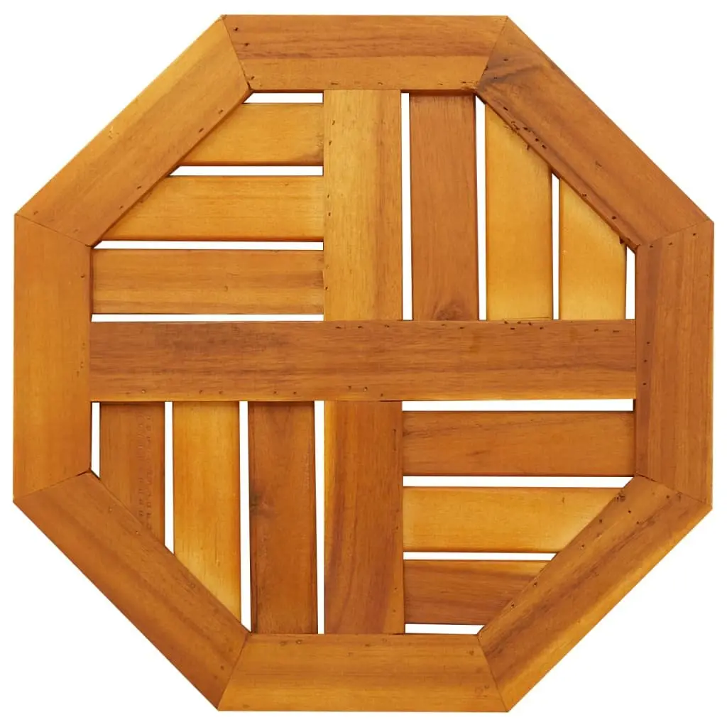 Octagonal Table Top Solid Acacia Wood Brown 40x40x2cm Durable Replacement