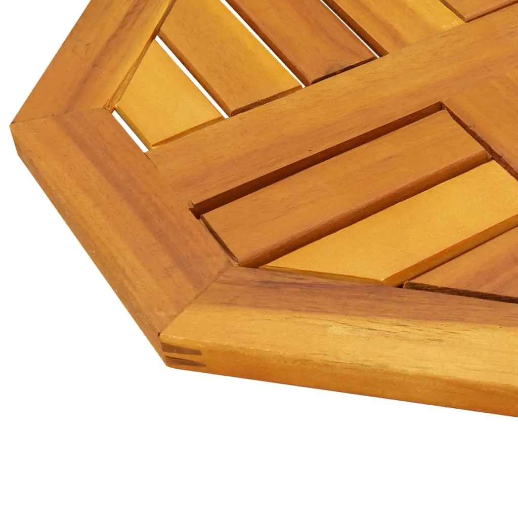Octagonal Table Top Solid Acacia Wood Brown 40x40x2cm Durable Replacement