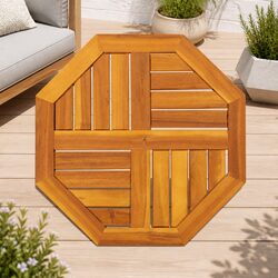 Versatile Octagonal Wooden Table Top for Home Use