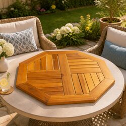Ideal Replacement Table Top: Octagonal Wooden 60x60x2cm