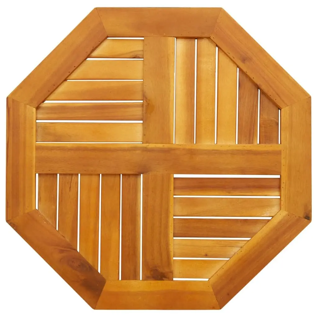 Octagonal Wooden Table Top 60x60x2cm Brown Garden Dining Furniture Replacement