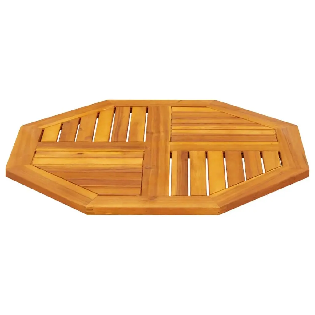 Octagonal Solid Acacia Wood Table Top 70x70x2 cm Brown Replacement Dining