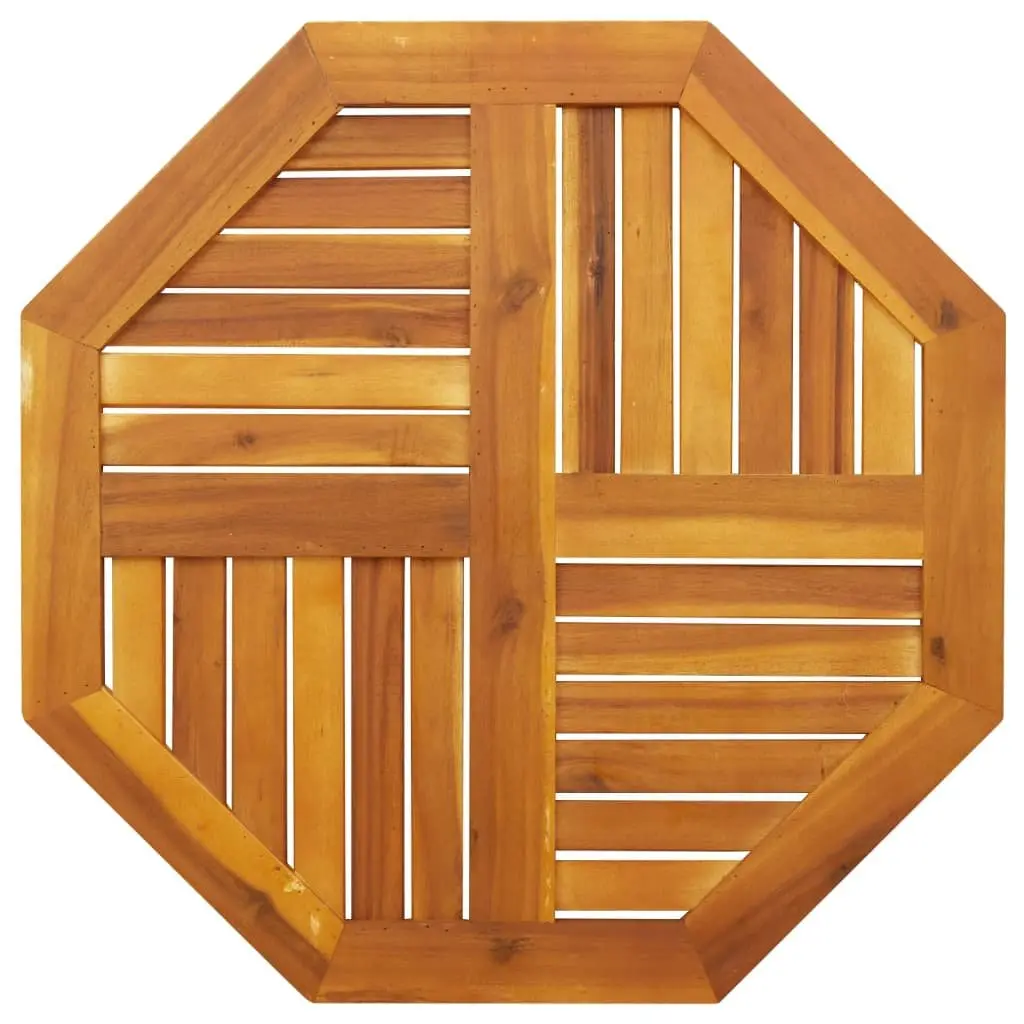Octagonal Solid Acacia Wood Table Top 70x70x2 cm Brown Replacement Dining