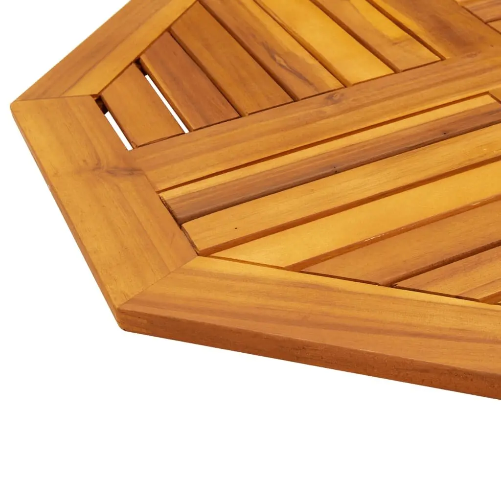 Octagonal Solid Acacia Wood Table Top 70x70x2 cm Brown Replacement Dining