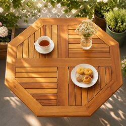 Practical Octagonal Wooden Table Top for Everyday Use