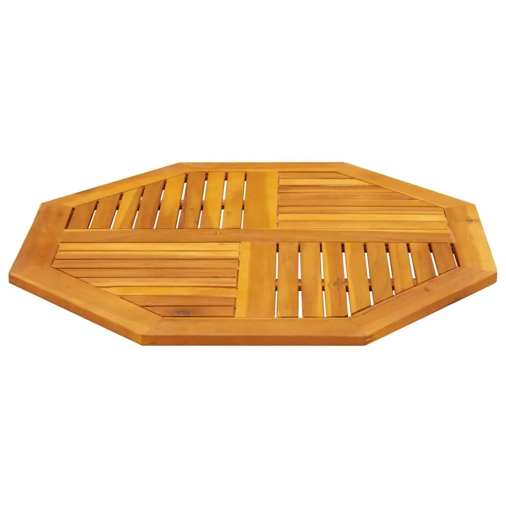 Octagonal Wooden Table Top 90x90x2.2 cm Solid Acacia Wood Brown Garden Furniture