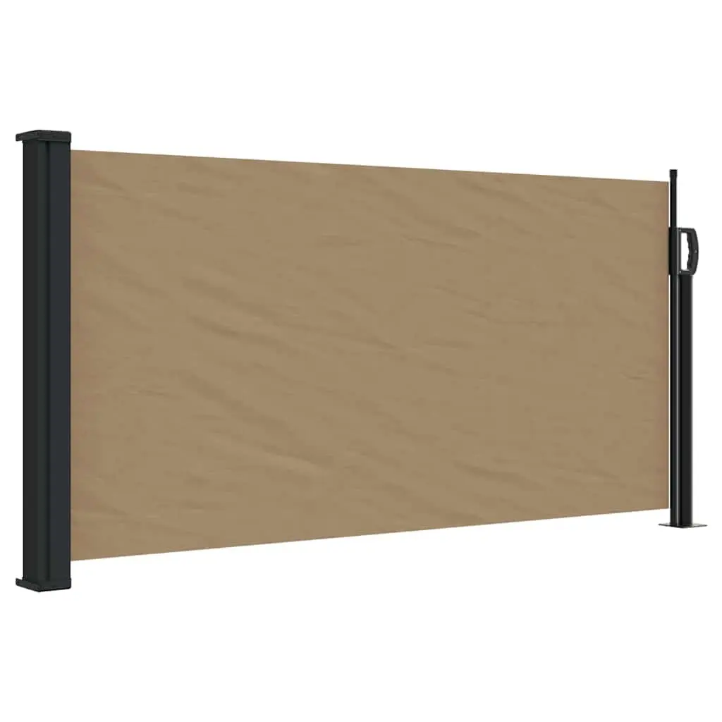 Taupe Side Awning for Various Outdoor Settings