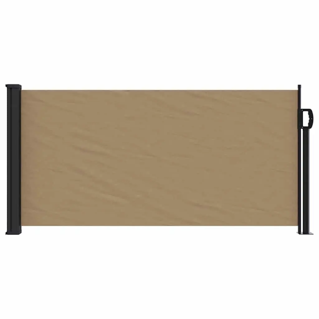 Taupe Side Awning for Various Outdoor Settings