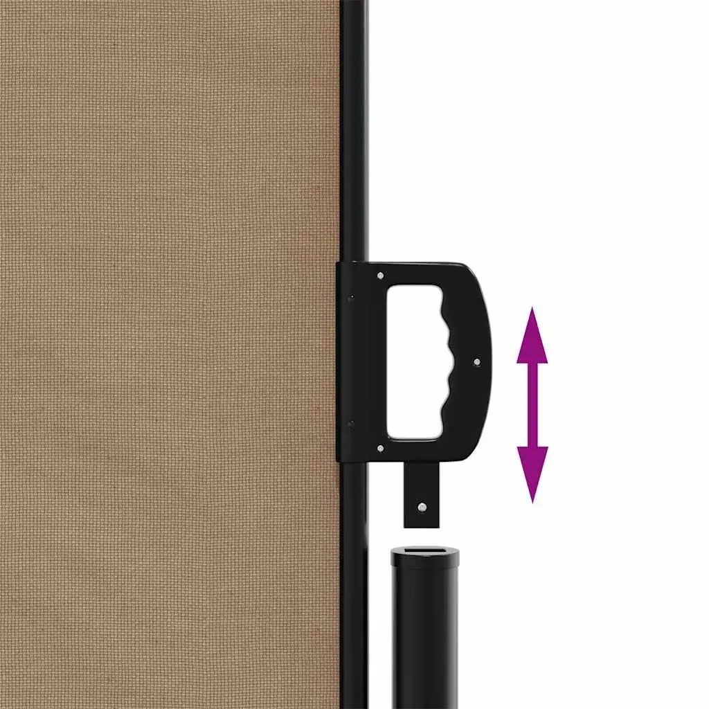 Taupe Side Awning for Various Outdoor Settings