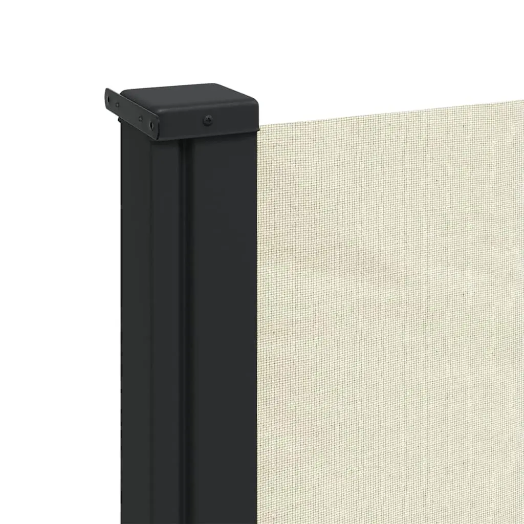 Retractable Side Awning Polyester 117x300cm Cream Privacy Screen Garden Patio Balcony
