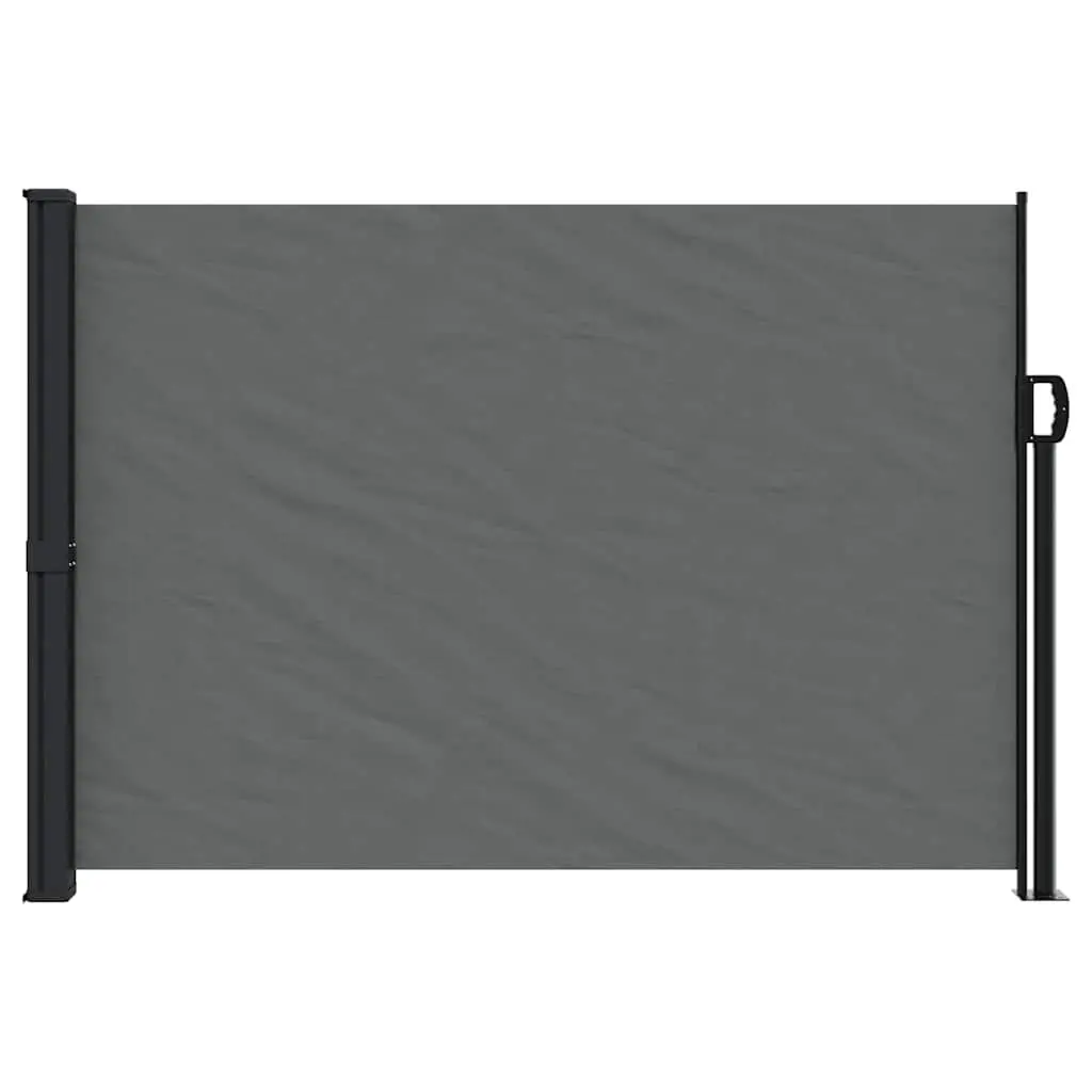 Retractable Side Awning Polyester 140x300cm Anthracite Outdoor Privacy Screen