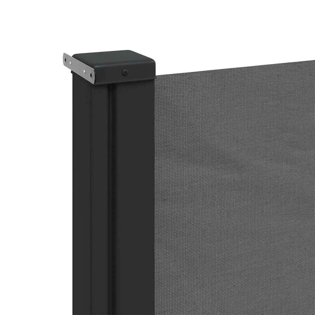 Retractable Side Awning Polyester 140x300cm Anthracite Outdoor Privacy Screen