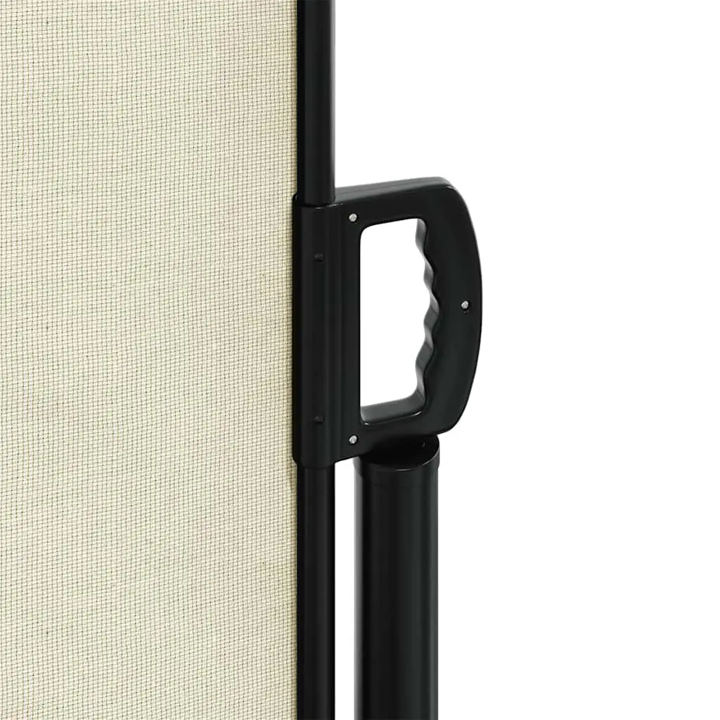 Retractable Side Awning Polyester 180x300cm Cream Outdoor Privacy Screen Garden Patio