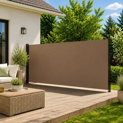 Practical Retractable Side Awning for Balcony and Garden