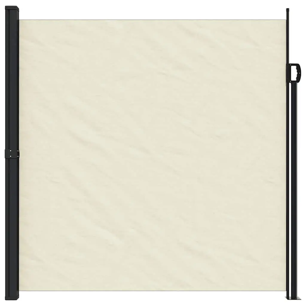 Retractable Side Awning Polyester 200x300cm Cream Garden Privacy Screen