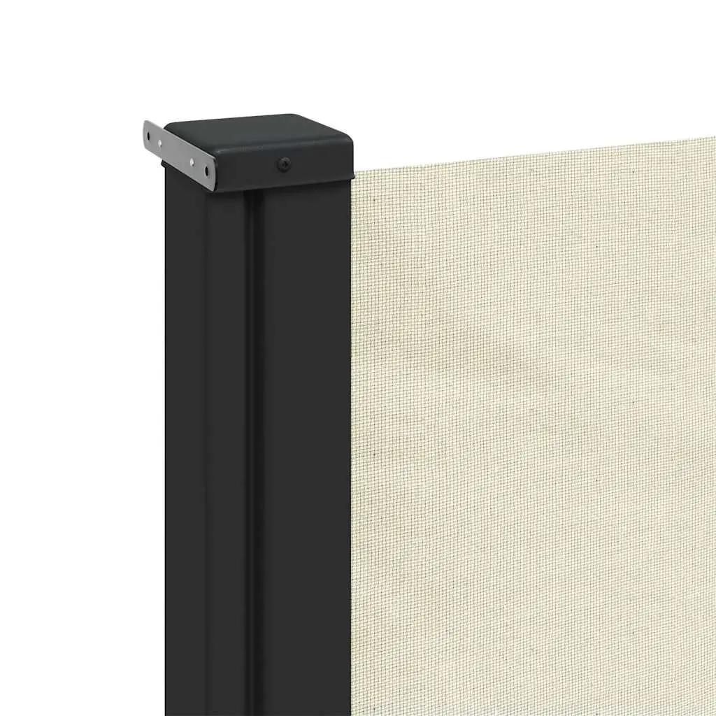 Retractable Side Awning Polyester 200x300cm Cream Garden Privacy Screen