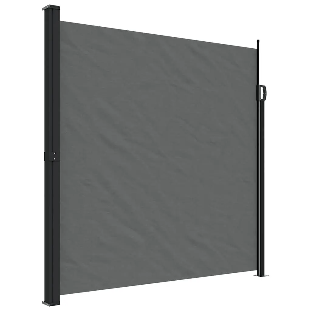 Retractable Side Awning Privacy Screen Polyester 200 x 300 cm Anthracite