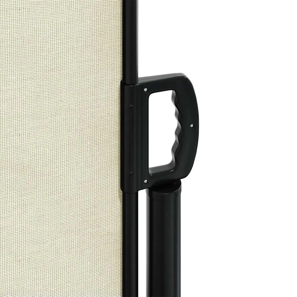 Retractable Awning Privacy Screen Cream 300cm x 220cm Polyester for Garden Patio Balcony