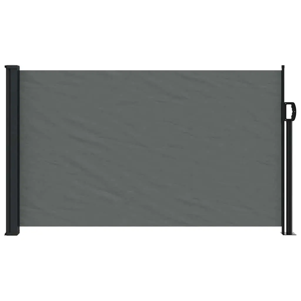 Retractable Side Awning Polyester 120x500cm Anthracite Garden Privacy Screen