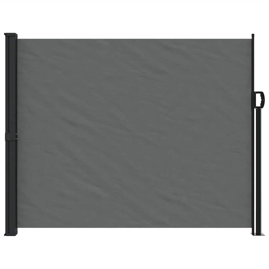 Retractable Awning Garden Screen Privacy Anthracite 160x500cm Outdoor Shade Patio Balcony
