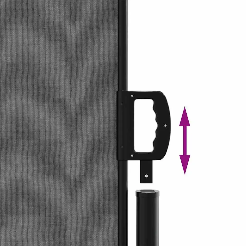 Retractable Awning Garden Screen Privacy Anthracite 160x500cm Outdoor Shade Patio Balcony
