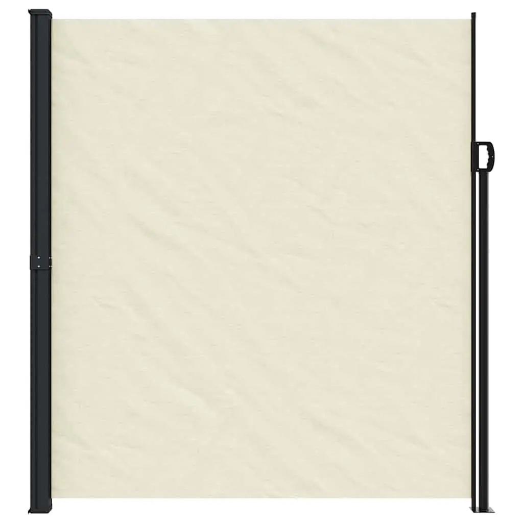 Retractable Awning Cream Outdoor Privacy Screen 220cm x 500cm Garden Patio Shade