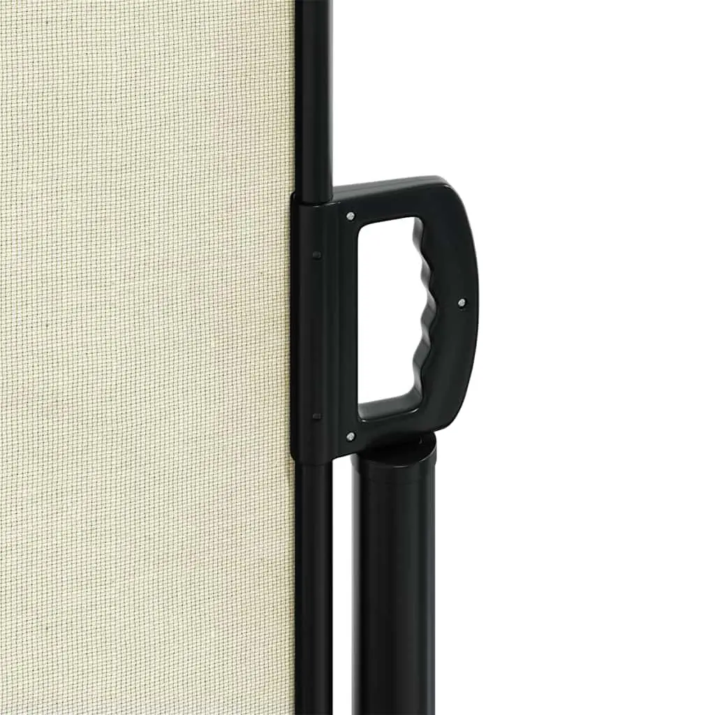 Retractable Awning Cream Outdoor Privacy Screen 220cm x 500cm Garden Patio Shade