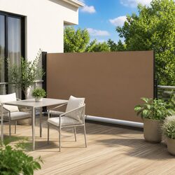 Versatile Taupe Retractable Awning 160x600cm for Your Home