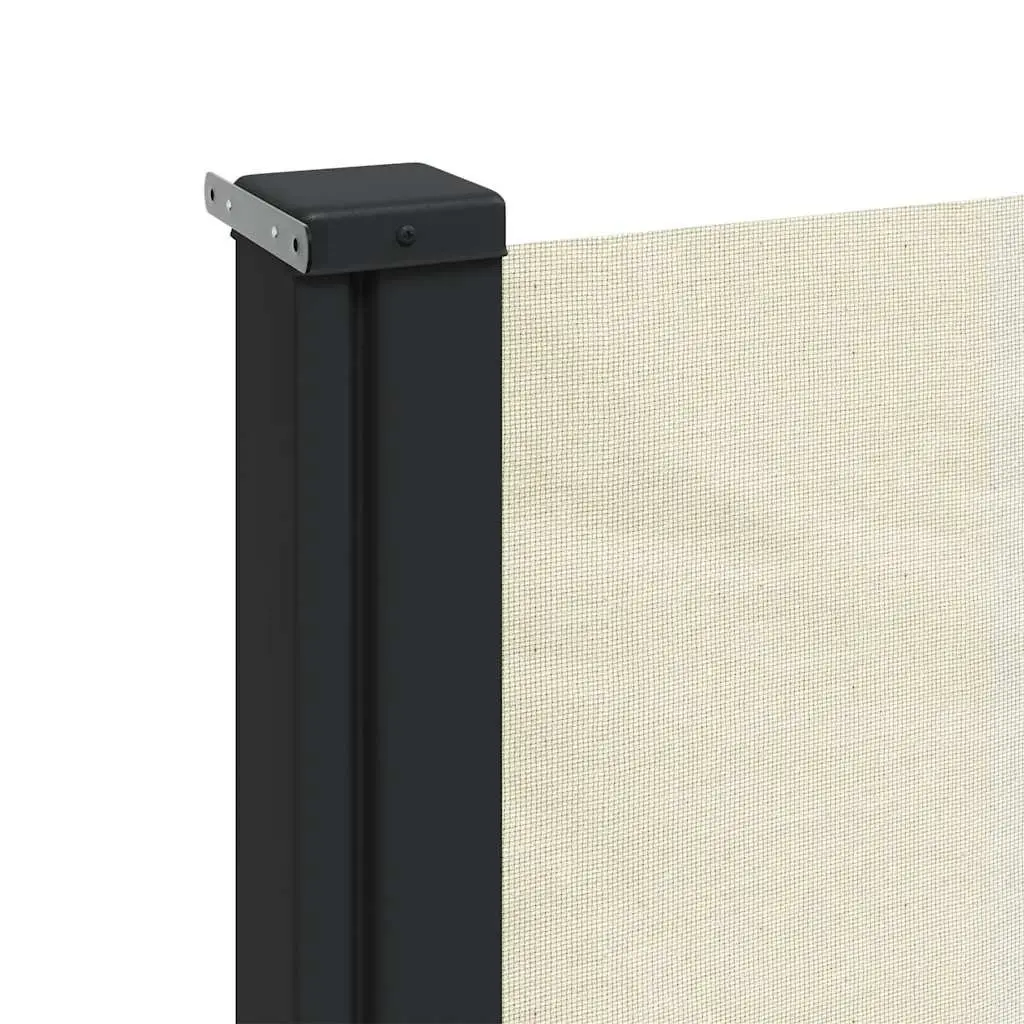Retractable Side Awning Polyester 180x600cm Cream Outdoor Garden Privacy Screen