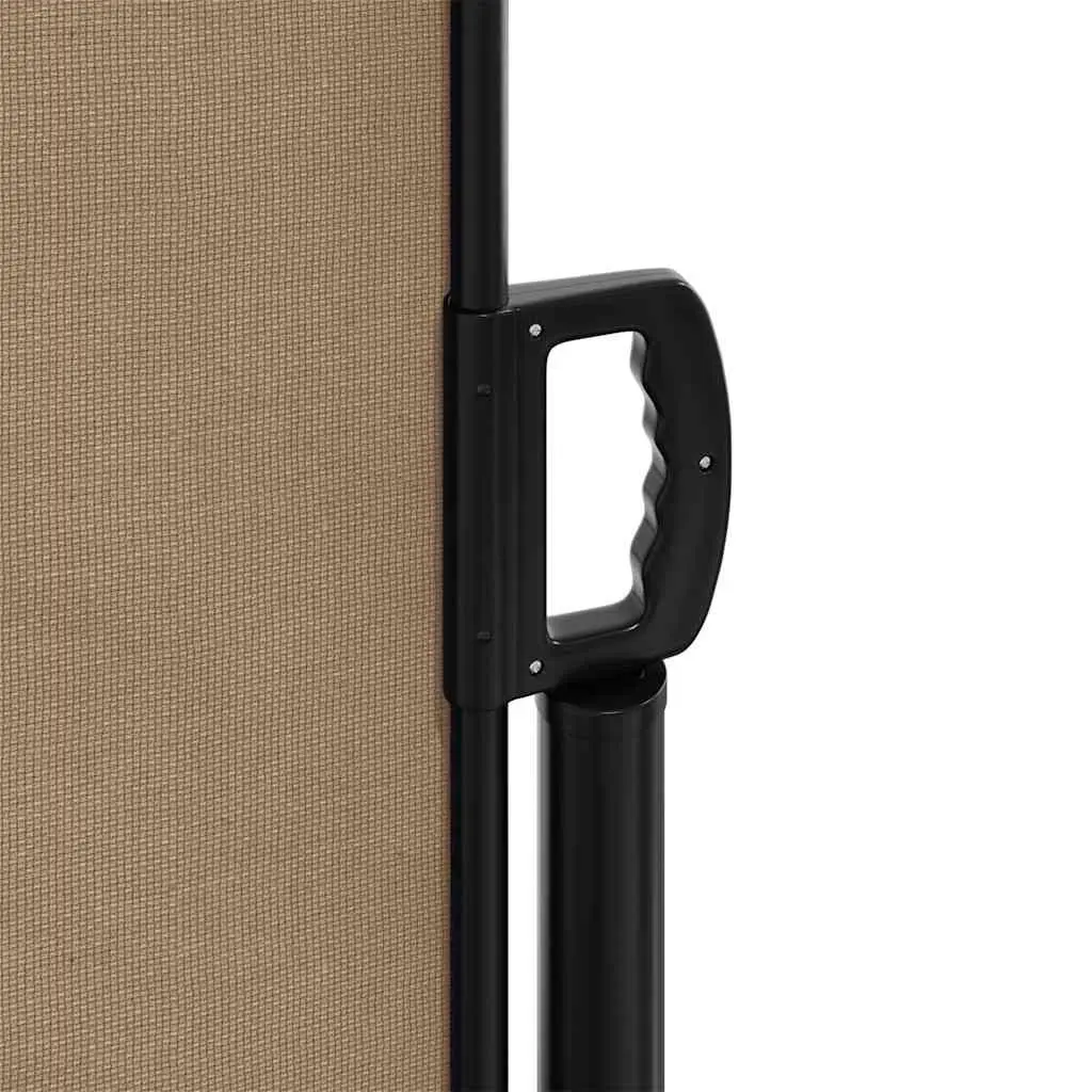Retractable Side Awning Outdoor Privacy Screen Polyester 180 x 600 cm Taupe