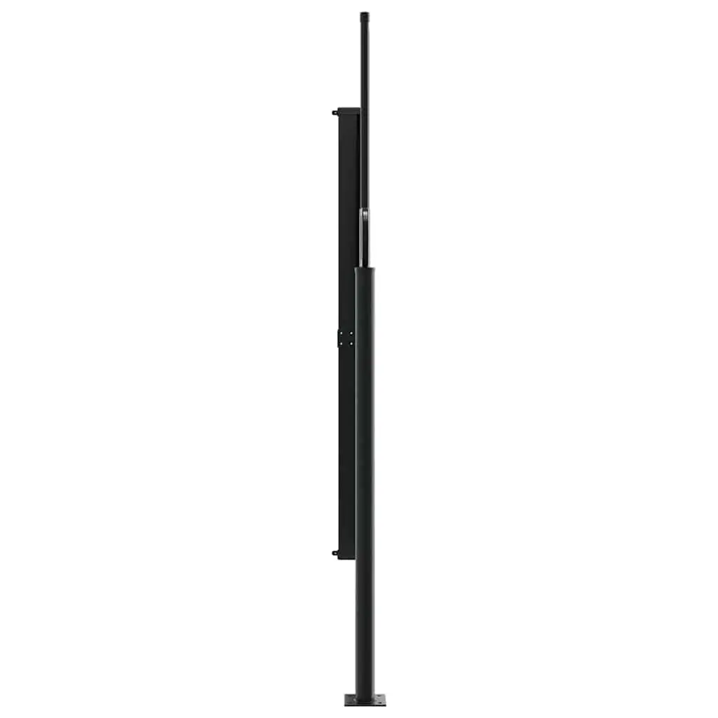 Retractable Side Awning Polyester 180x600cm Anthracite Privacy Screen