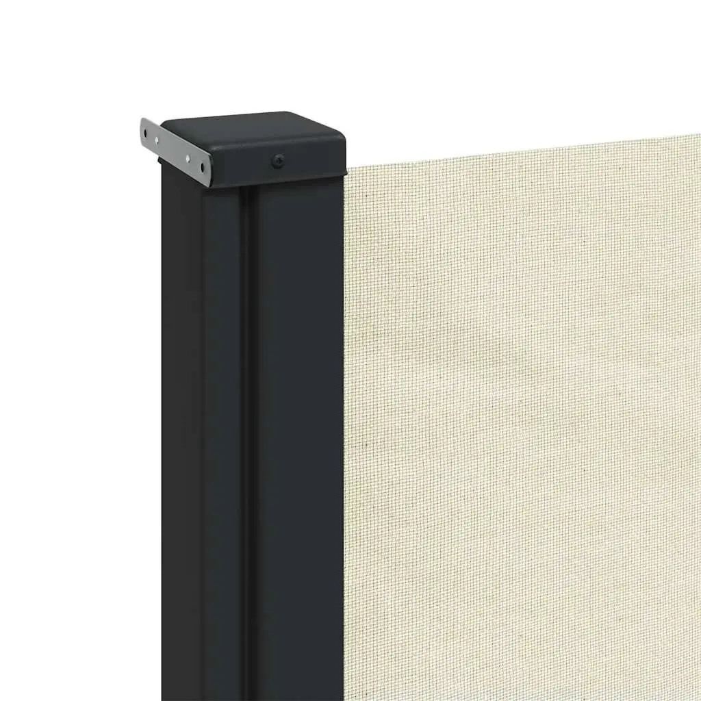 Retractable Side Awning Cream 220x600cm Outdoor Privacy Screen Patio Balcony